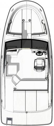 Sea Ray floorplan_2020_spx190_standard